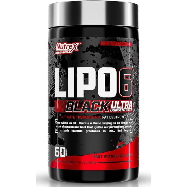 Quemador Lipo-6 Black Ultra Concentrado Nutrex — 60 cápsulas | 30 servicios