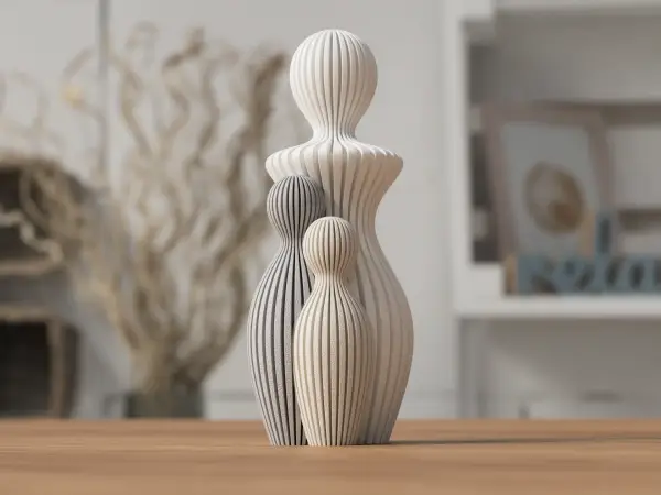 Figura decorativa madre e hijo