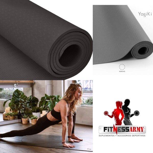 Estera de Yoga — Ejercicios en suelo, abdomen y stretching