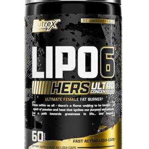 Quemador Lipo-6 Black Hers Ultra Concentrado Nutrex — 60 cápsulas | Para mujeres