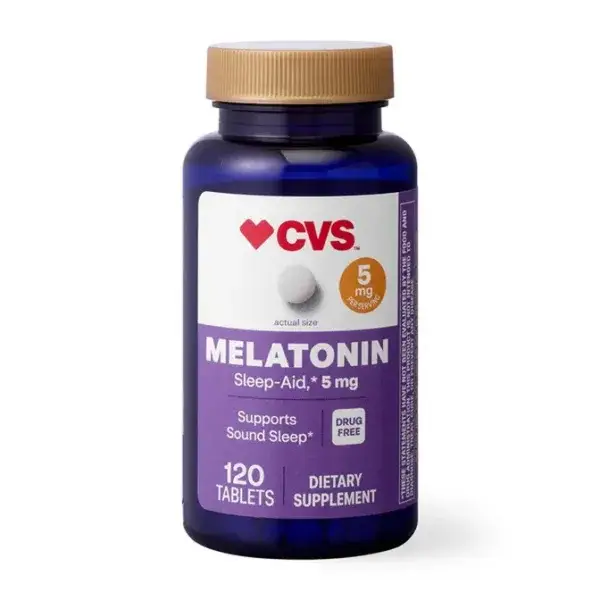 Melatonina CVS 5mg — Descanso profundo y sueño reparador