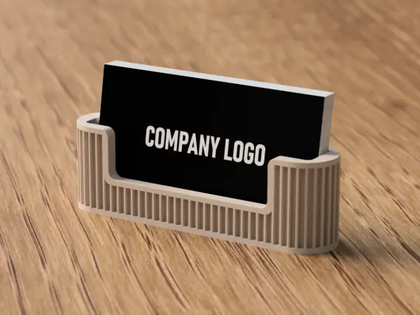 Porta tarjetas moderno minimalista impreso en 3D