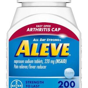 Naproxeno Sódico ALEVE 220mg — 200 cápsulas | Alivio del dolor prolongado
