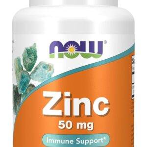 Zinc 50mg Now — 100 cápsulas | Inmunidad, testosterona y recuperación