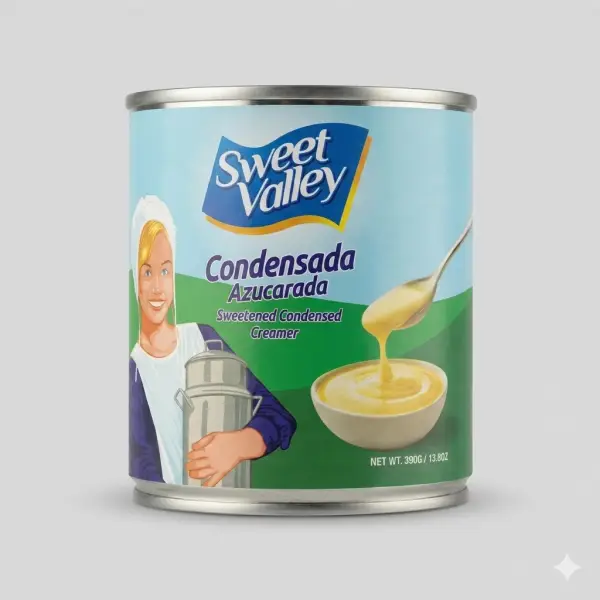 Leche condensada Sweet Valley 390g dulce y cremosa