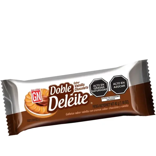 Galletas Doble Deleite GN 42g vainilla y chocolate