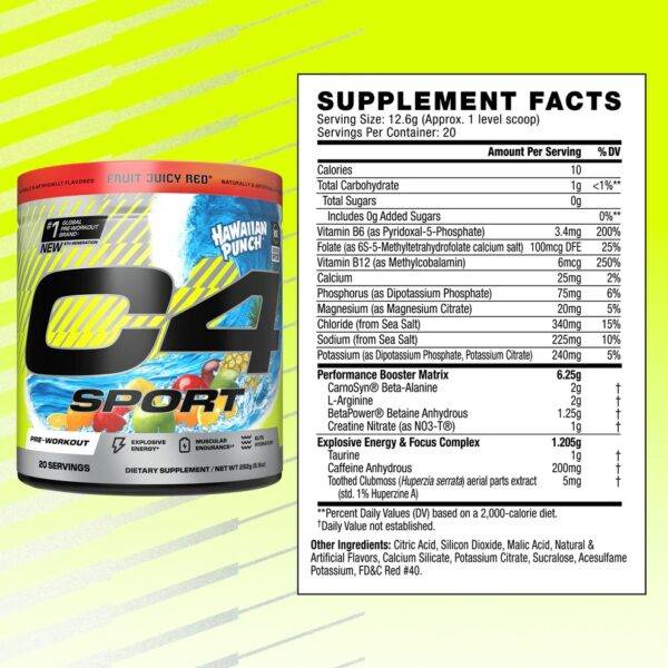 Pre-Entreno C4 Sport Cellucor — 20 servicios